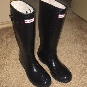 Hunter Rain boots, Tall, Gloss